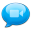 iChat Azul Icon 32x32 png
